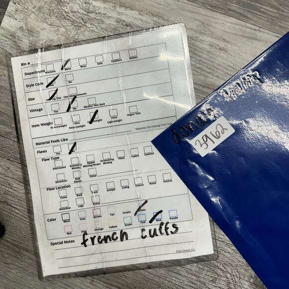 Donald J. Trump Signature Collection Blue Men 16.5 34/35 French Cuff Dress Shirt - Picture 8 of 8